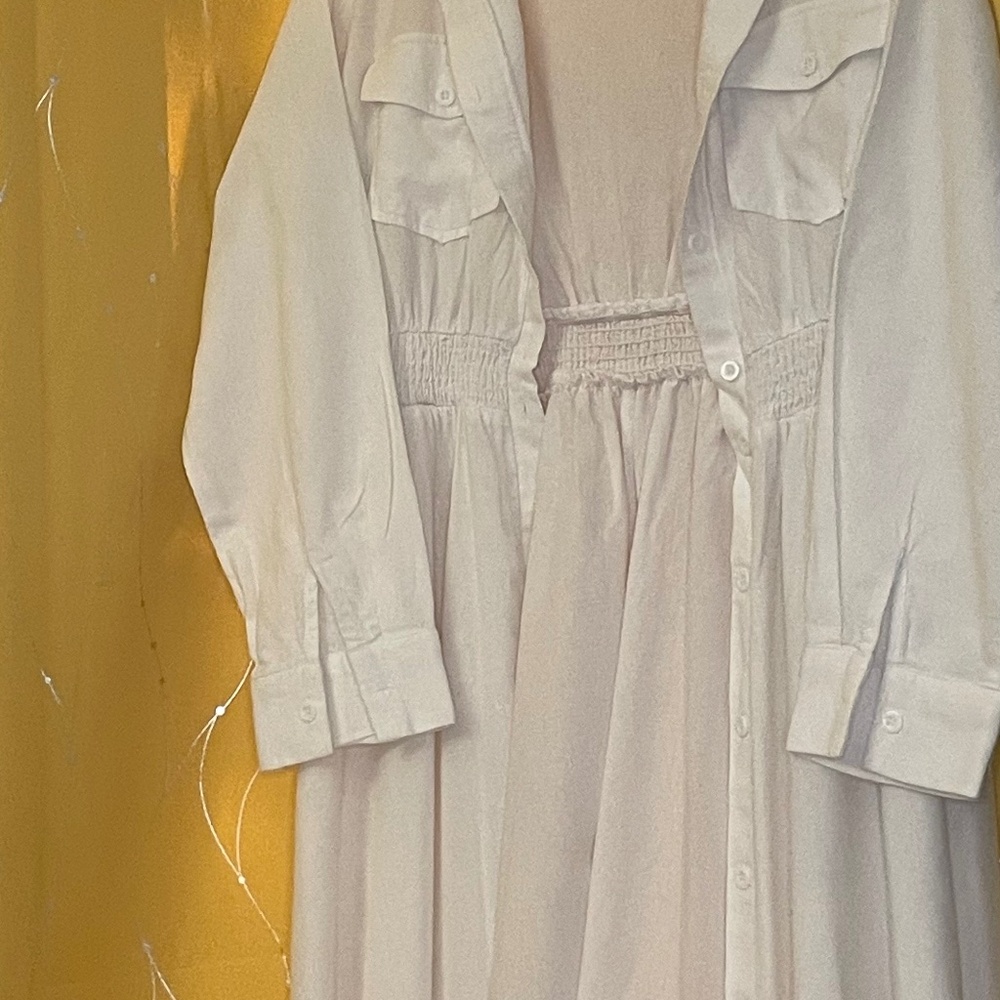 White Linen Dress